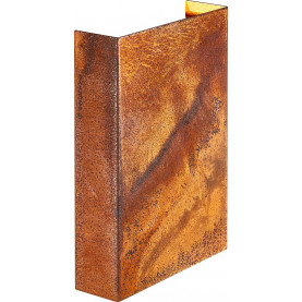 Kinkiet zewnętrzny elewacyjny Fold LED 15cm stal corten Nordlux
