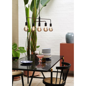 Gloom 74cm black 5-light pendant lamp Nordlux