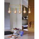 Lampa wisząca 5 punktowa Gloom 74cm mosiężna Nordlux