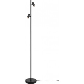 Lampa podłogowa 2 punktowa ze ściemniaczem Omari LED czarna Nordlux