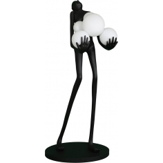 Lampa podłogowa designerska Woman 180cm czarno-biała Step Into Design
