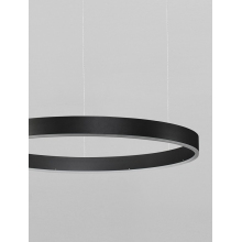Lampa wisząca okrągła nowoczesna Gemma LED 60cm czarna