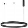 Lampa wisząca okrągła nowoczesna Gemma LED 100cm czarna