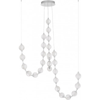 Lampa wiszące kule glamour Diamante LED 3200K 147cm chrom