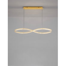 Lampa wisząca modern glamour Confuso LED 3000K 90cm złota