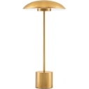 Lampa stołowa retro Shock LED złoty mosiądz