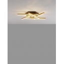 Plafon nowoczesny Ksilo LED 65cm szczotkowane złoto / czarny