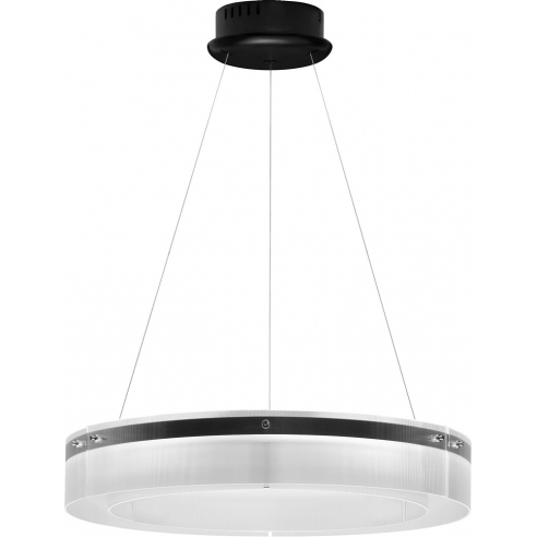 Lampa wisząca szklana nowoczesna Isabell LED 70cm 3000K czarna