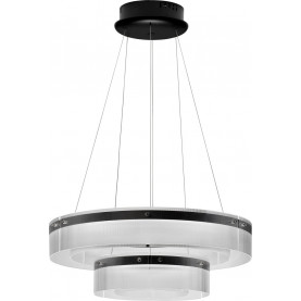 Lampa wisząca szklana nowoczesna Isabell II LED 70cm 3000K czarna