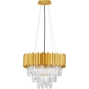 Solinero 50cm H39.5cm gold crystal pendant chandelier