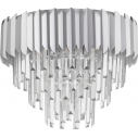 Solinero 50cm chrome glamour crystal ceiling lamp