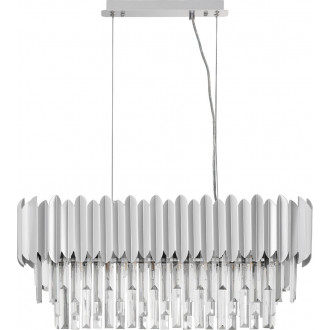 Solinero 70cm chrome crystal pendant chandelier