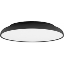 Marcus LED 45cm 3000K black minimalist ceiling lamp with remote control