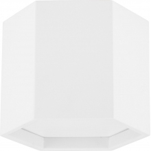 Lampa spot heksagon Leoni LED 25cm H20cm 3000K biały