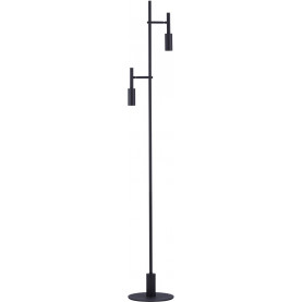 Lampa podłogowa 2 punktowa minimalistyczna Koshima LED czarna
