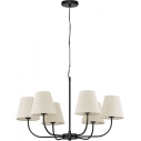 Eleni III 75cm cream&black pendant chandelier with lampshades