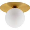 Plafon szklana kula glamour Thoros 23cm opal / złoty