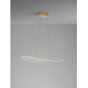 Lampa wisząca nowoczesna Femme LED 67cm przeźroczysty / złoty mosiądz
