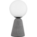 Noon white&grey concrete-glass table lamp