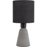 Lampa stołowa betonowa z abażurem Noon biało-szara