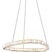 Lampa wisząca kryształowa Athesa LED 60cm złota Zumaline