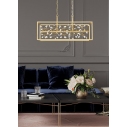 Lampa wisząca z kryształkami Spring 76cm złoty / przeźroczysty Zumaline