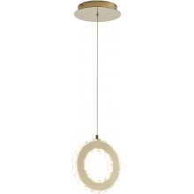 Lampa wisząca z kryształkami Griona LED 18cm złota Zumaline