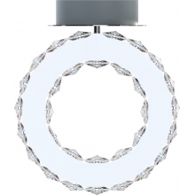 Plafon z kryształkami Griona LED 18cm srebrny Zumaline