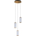 Cally II LED 30cm gold triple glass pendant lamp ZumaLine