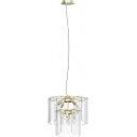 Nira 43cm clear&gold glass pendant lamp ZumaLine