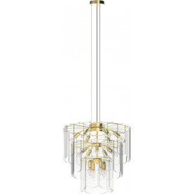 Nira 56cm clear&gold glass pendant lamp ZumaLine