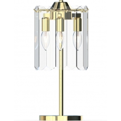 Nira 30cm transparent&gold glass table lamp ZumaLine