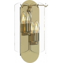 Nira transparent&gold glass wall lamp ZumaLine