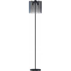 Nira 30cm black chrome&smoked glass glass floor lamp ZumaLine