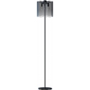 Nira 30cm black chrome&smoked glass glass floor lamp ZumaLine