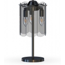 Nira 30cm black chrome&smoked glass glass table lamp ZumaLine