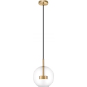 Enceladus LED 20cm transparent&golden brown glass sphere pendant lamp ZumaLine