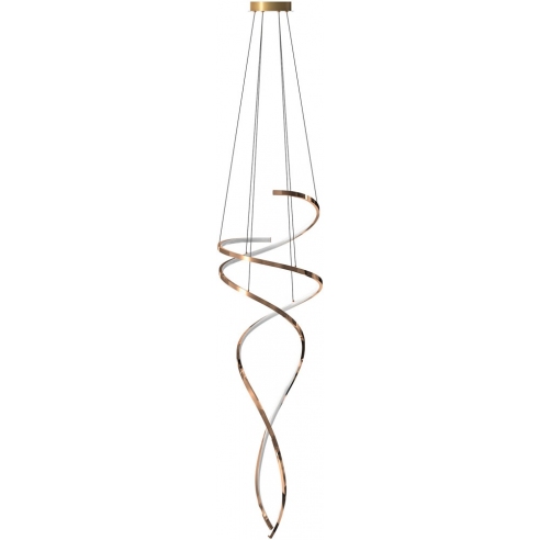 Lampa wisząca modern glamour Coco LED 53cm złota Zumaline
