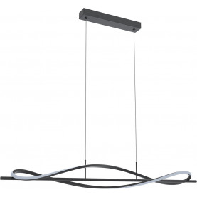 Domenico LED 110cm black linear pendant lamp ZumaLine