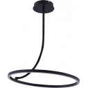 Corit LED 58.5cm black Round ceiling lamp ZumaLine