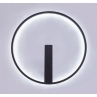 Kinkiet okrągły Corit LED 58,5cm czarna Zumaline
