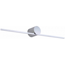 Kinkiet podłużny minimalistyczny Camara LED 40cm srebrny Zumaline