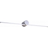 Kinkiet podłużny minimalistyczny Camara LED 60cm srebrny Zumaline