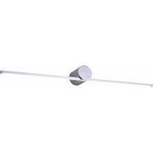 Kinkiet podłużny minimalistyczny Camara LED 60cm srebrny Zumaline