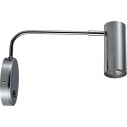 Tubo chrome swing arm wall lamp with switch ZumaLine