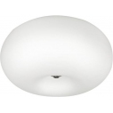 Inez 28cm white modern glass ceiling lamp ZumaLine