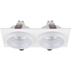 Lampa spot podtynkowa podwójna Jet 17,5cm biała TK Lighting