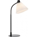 Mira white&black table lamp with pleated shadeMarkslojd