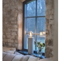 Lampa stołowa drewniana Legna 28cm barwiony szary Markslojd