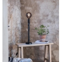 Ramo black "bulb" table lamp with decorative base Markslojd